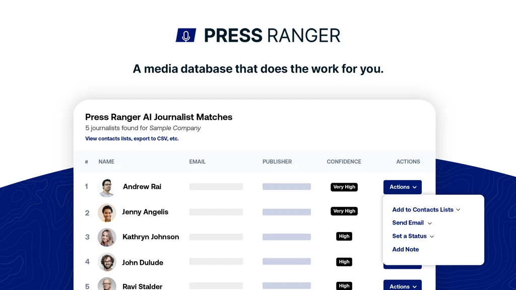 press ranger - a media database that does the wrok for you